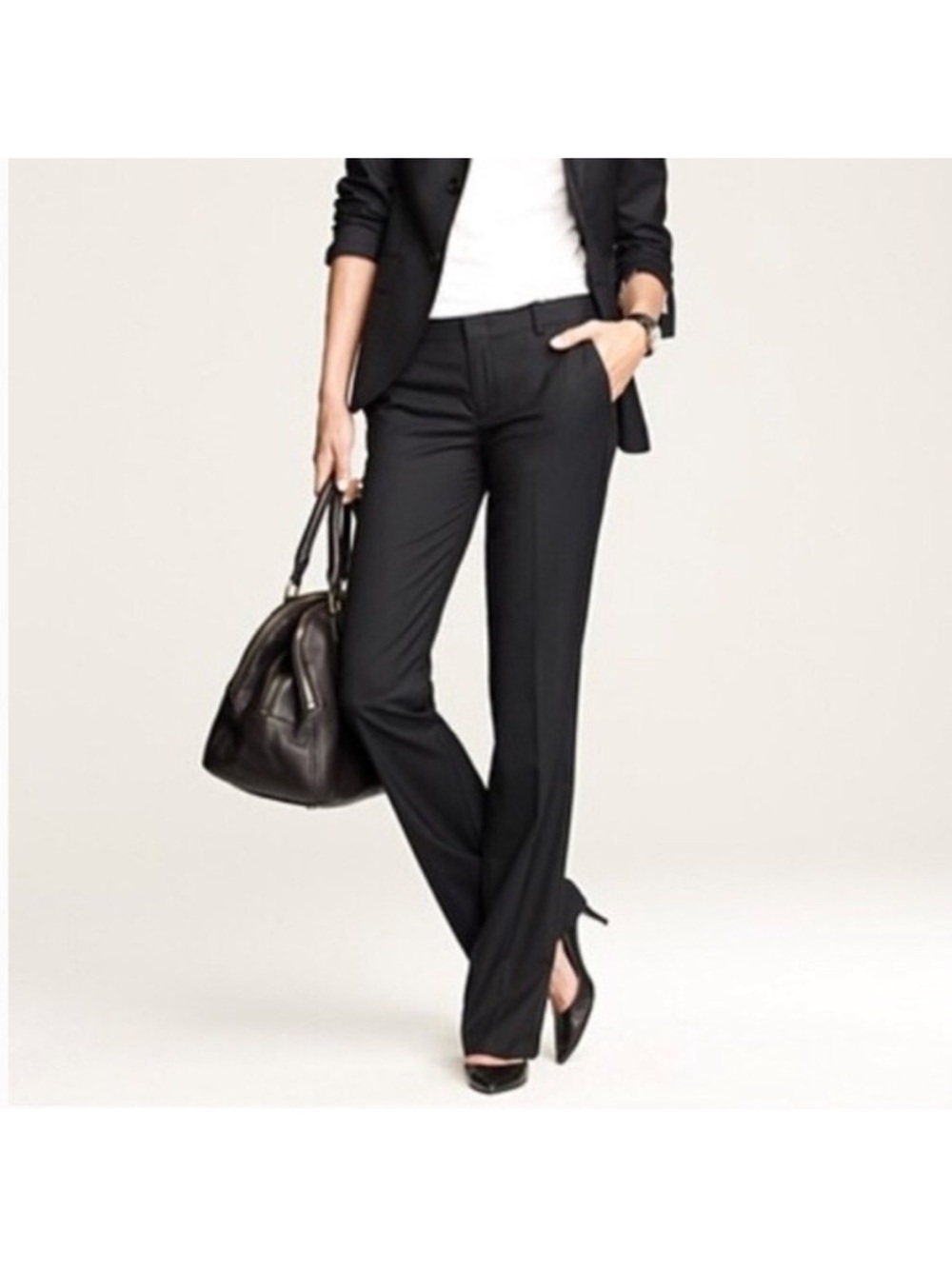 Jcrew 120 Women's Black Tailored Dress Pants